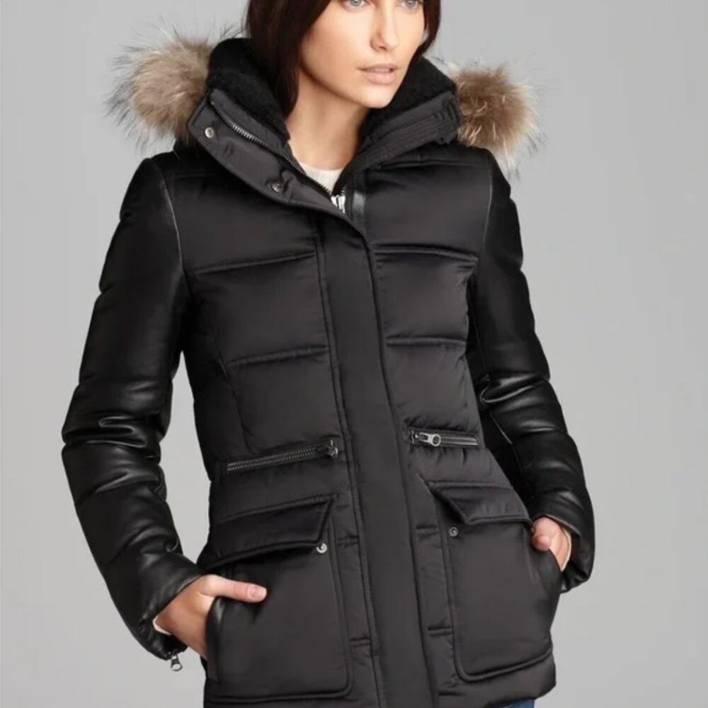 Mackage Orla Down Coat Size Small - All black.
